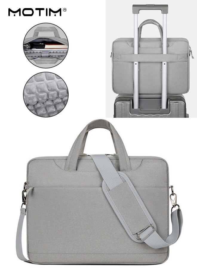 Motim 15.6-16 Inch Laptop Bag, Waterproof Computer Bag Business Briefcase with Shockproof Protection Airbag, Large Capacity Travel Shoulder Messenger Bag, Multiple Inner Pockets, Compatible with 15.6-16" Laptop Dell Inspiron 15.6, HP Pavilion 15.6 and so on - Image 1